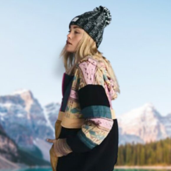 Free People To The Peak Quarter Zip Hot Pink Fairisle Combo NWT - FACTORY SEALED - Picture 5 of 11